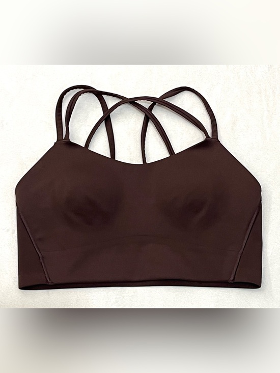 Move Theology Other - Move Theology Women's Strappy Goddess Sports Bra Bralette Brown Size Medium